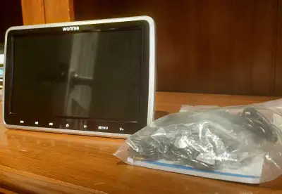 Works perfect. Comes with 32GB microSD card. More info here: https://www.amazon.ca/WONNIE-Headrest-S...