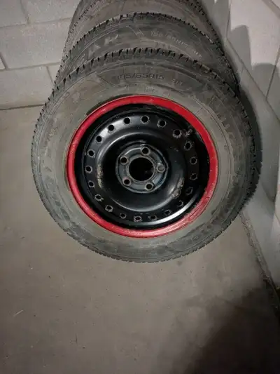4 x 195-55R-15. Winter Tires. Came off a Kia Soul