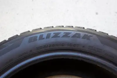 Bridgestone 235/55R19-105T. Still good for one or two winter seasons, 100.00 firm. Contact Joe at pa...