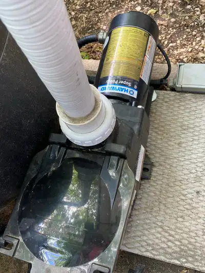 Pool pump for inground pool like new run for 1 month last year we are filling in our pool