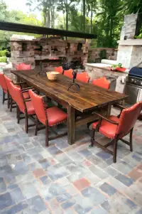 Hardwood table for in or Outdoors $850.00