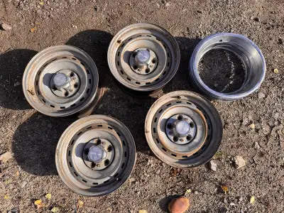 Set of (4) OEM Original Rallye Wheels for Chevrolet / GMC ½ Ton C10 Trucks 15" x 6-1/2" 5"x5" bolt p...