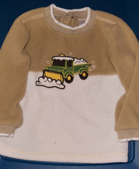 Fleece sweater snow plow 24 months