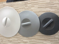 3 Couvercles IKEA gris, silicone, 3 différentes grandeurs