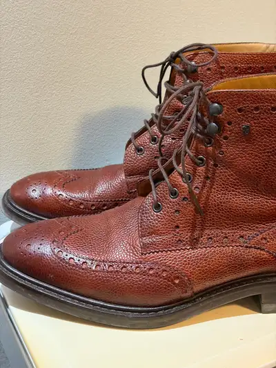 Van Bommel brogue ankle boots-taille 9 hommes, View more