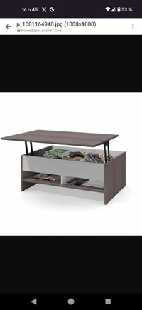 Bestar Small Space 37" Lift-Top Coffee Table Canada
