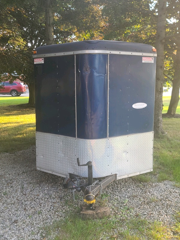 6x12 + v nose enclosed trailer with ramp door Cargo & Utility