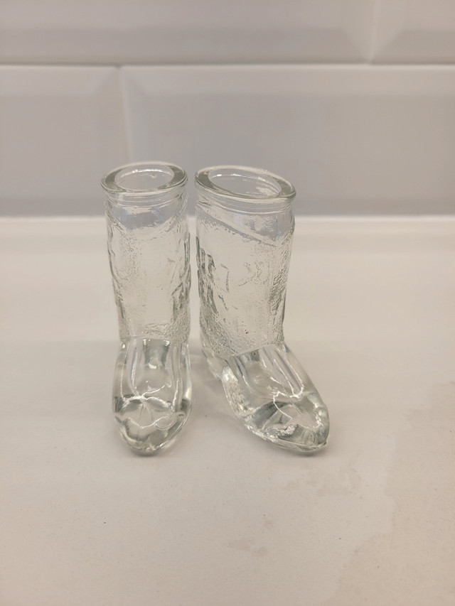 Vintage Glass JIM BEAM Cowboy Boot Shot Glasses in Other in Ottawa - Image 2