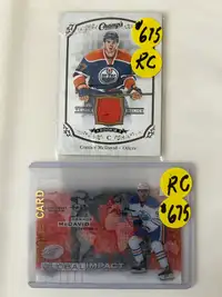 2 x Connor Mcdavid, Rookie cards, Only $675 each