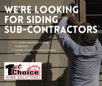 Looking for Siding Sub Crews, View more