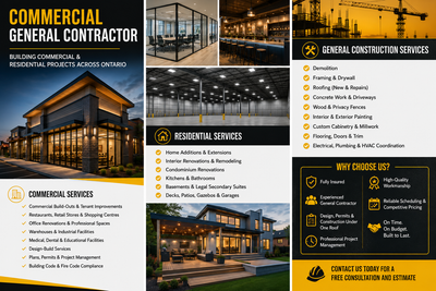 COMMERCIAL GENERAL CONTRACTOR - RENOVATIONS, View more