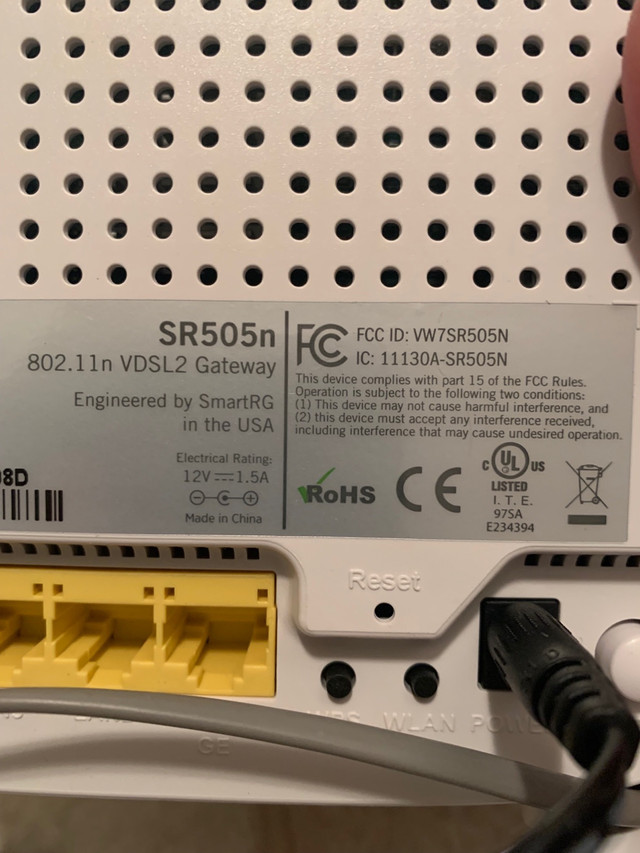 SmartRG SR505n ADSL / VDSL2 wireless modem in Networking in Kitchener / Waterloo - Image 2