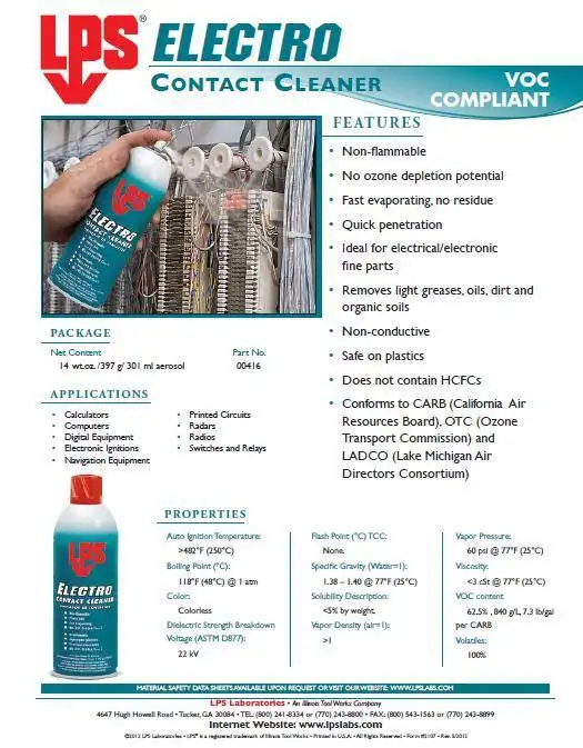 LPS Electro Spray Contact Cleaner in General Electronics in Oshawa / Durham Region - Image 3