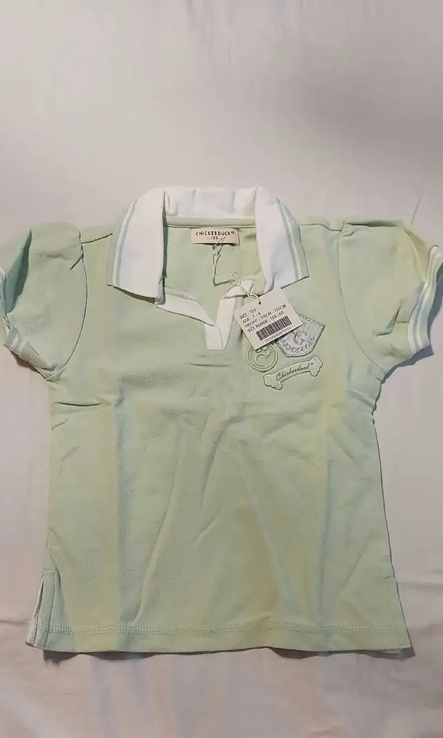 *New*Chickeeduck Green Girl's 100% Cotton T Shirt Size 115-125cm