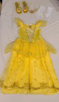 Disney Princess Belle COMPLETE Costume! - Size Large - 10/12