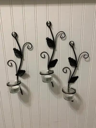 3 Tealight Wall Sconces, View more