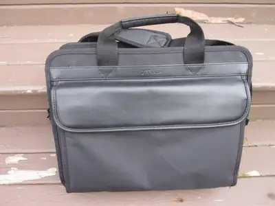 Targus Classic Slim Briefcase with Crossbody Shoulder Bag Design, View more