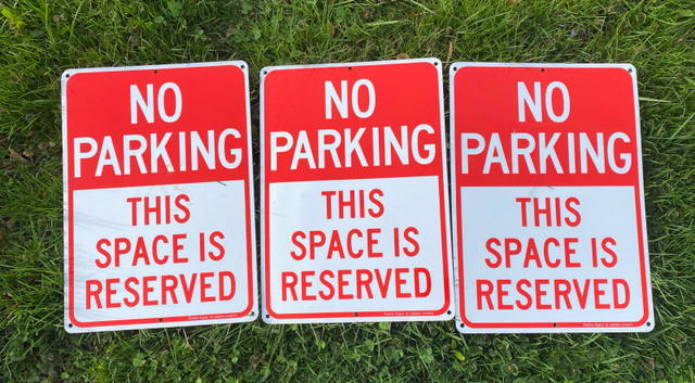 No Parking sign aluminum 13 3/4" x 10"  in Other Business & Industrial in St. Catharines