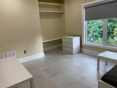 Nice furnished bedroom on 2nd floor of a newly built house With very clean/new private full bathroom...