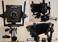 View Camera 4x5 inch with accessories and case-Omega 45D
