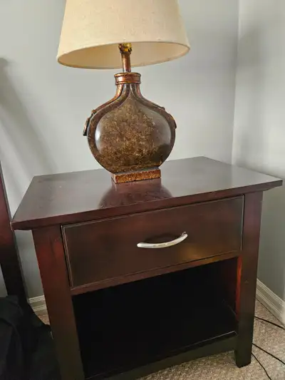 2 Solid Wood Matching Nightstands, View more
