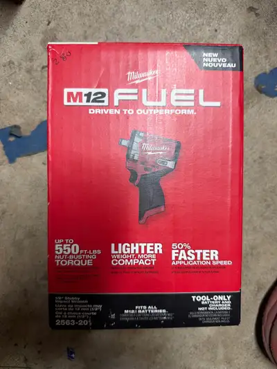 Milwaukee 1/2 stubby impact 2563-20, View more