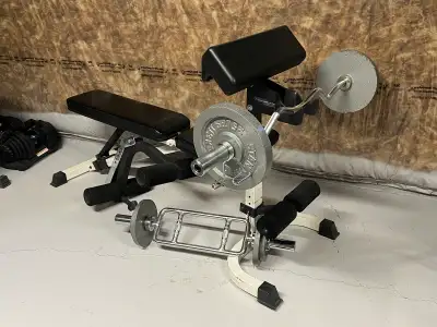 LA Fitness preacher bench, View more