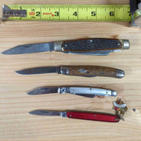 Vintage pocket knives, USA, Japan