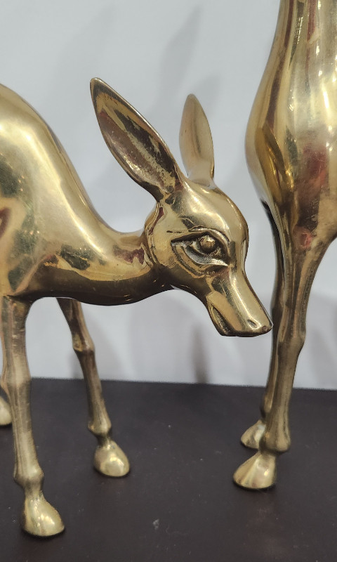 Brass Deer Sculptures in Arts & Collectibles in Kitchener / Waterloo - Image 3