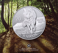 $20 for $20 Pure Silver Coin - Wolf