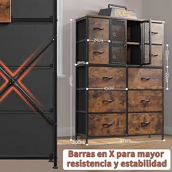 Chest of Drawers and Dressers with Mesh Door , View more