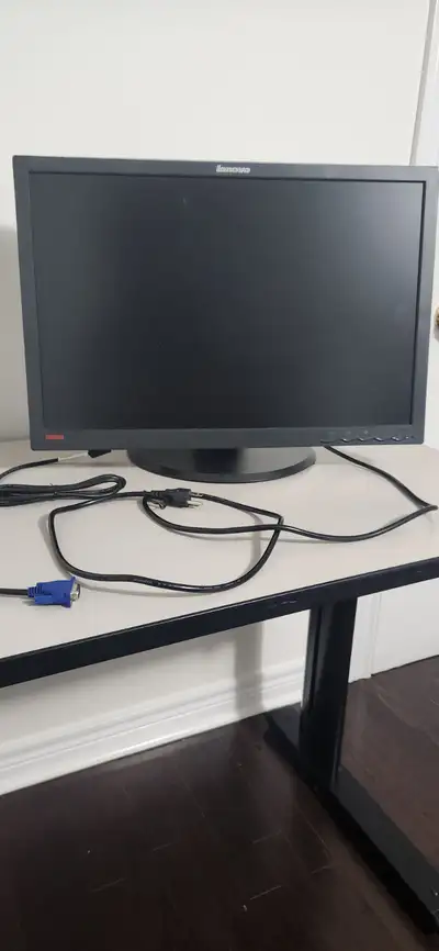 27" Lenovo ThinkVision computer screen.  (Desktop), View more