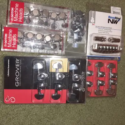 The following guitar parts are up for grabs, all like new or lightly used, prices are OBO. Buy the w...
