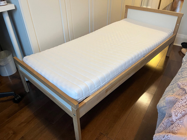 IKEA Sniglar Junior bed frame and mattress | Beds & Mattresses | City of  Toronto | Kijiji
