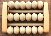 Wooden foot massager roller