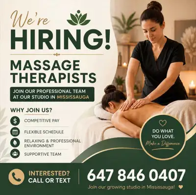 Hiring massage therapists, View more