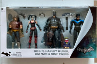 Batman 4 packs from Arkham city robin Batman Harley nightwing