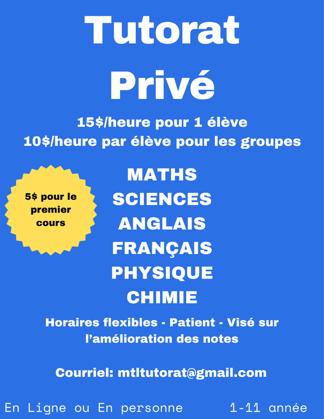 Private Tutoring414910820113469440