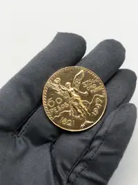 Lire SVP / Please Read 50 Pesos gold coin Pièce monnaie 50 pesos