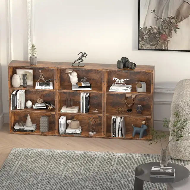 MIN WIN 3 Tier Bookcase Open Bookshelf with Storage in Bookcases & Shelving Units in City of Toronto - Image 3