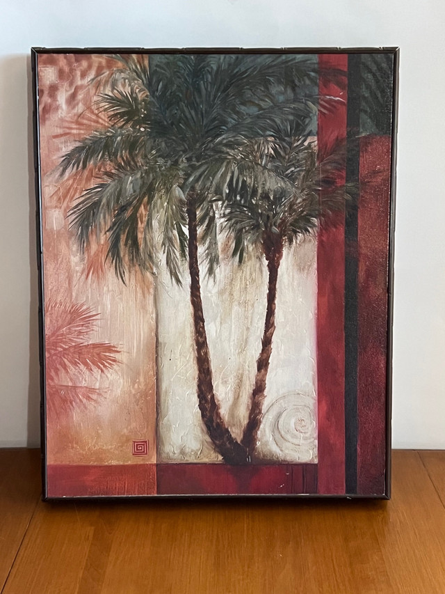 Wood Palm Tree Picture in Home Décor & Accents in Belleville