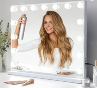 Fenchlin Large Hollywood Vanity Makeup Mirror w/14 Dim LED NEW