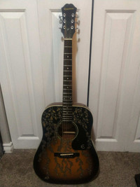 Acoustic    guitar custom design   $250