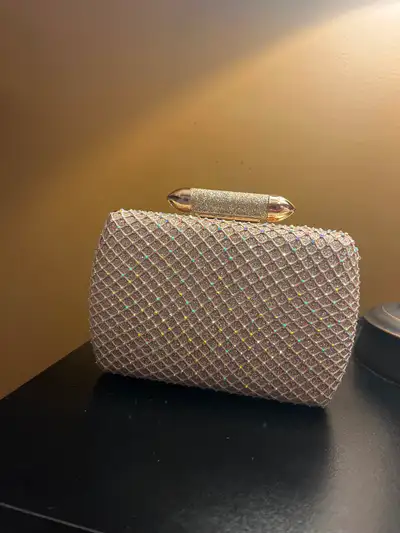 Glitter Mesh Evening Clutch, View more