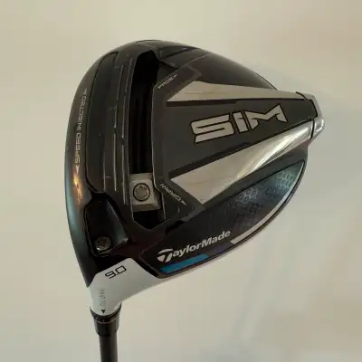 Club: TaylorMade SIM 9 Degree Driver left handed Shaft: Hzrdus Smoke Yellow 6.0 Stiff Flex Grip: Gol...