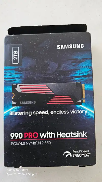 NEW Samsung 990 Pro 2TB (Heatsink Version), View more