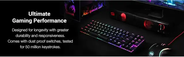 Redragon K599 Wired/Wireless Mechanical Gaming Keyboar (loved) in Mice, Keyboards & Webcams in Cambridge - Image 3