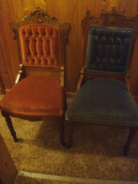 ANTIQUE  VICTORIAN   SIDE  CHAIRS