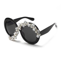 Women Rhinestone Cat Eye Sunglasses