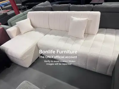 brand new modern teddy fabric sectional sofa on sale , View more